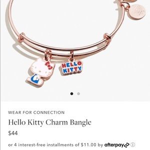 Hello Kitty Alex and Ani rose gold bracelet